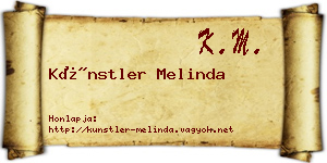Künstler Melinda névjegykártya